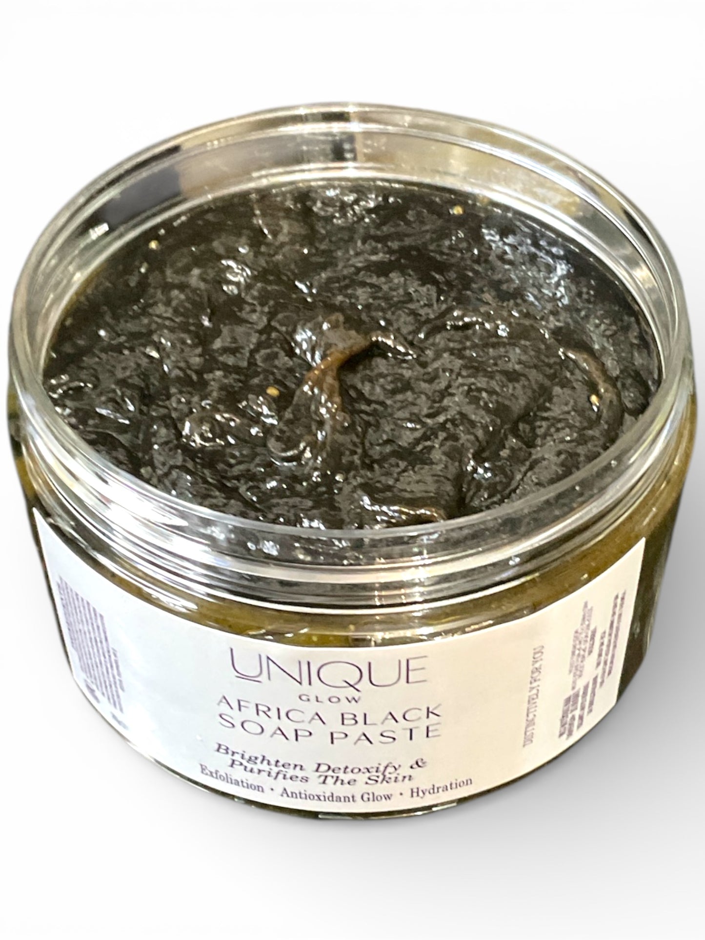 Africa Black Soap Paste - Traditional African Black Soap Infused In Rose Water With Lemon Carrot Papaya Reishsi & Ascorbic Acid (Vitamin C)