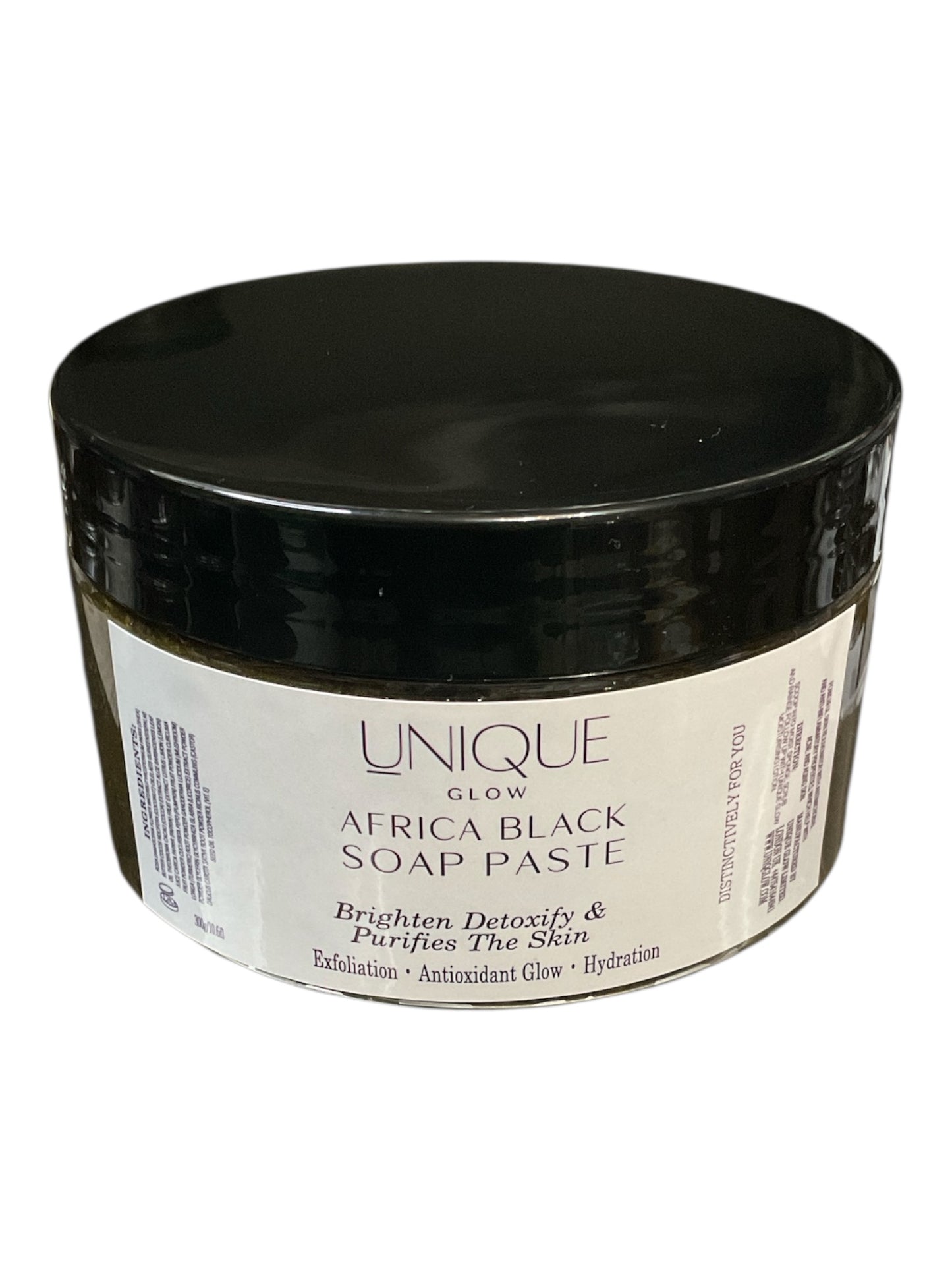 Africa Black Soap Paste - Traditional African Black Soap Infused In Rose Water With Lemon Carrot Papaya Reishsi & Ascorbic Acid (Vitamin C)